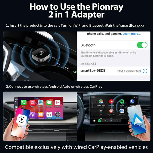 NEXORA™ Wireless CarPlay & Android Auto Adapter