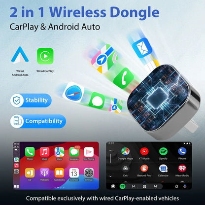 NEXORA™ Wireless CarPlay & Android Auto Adapter