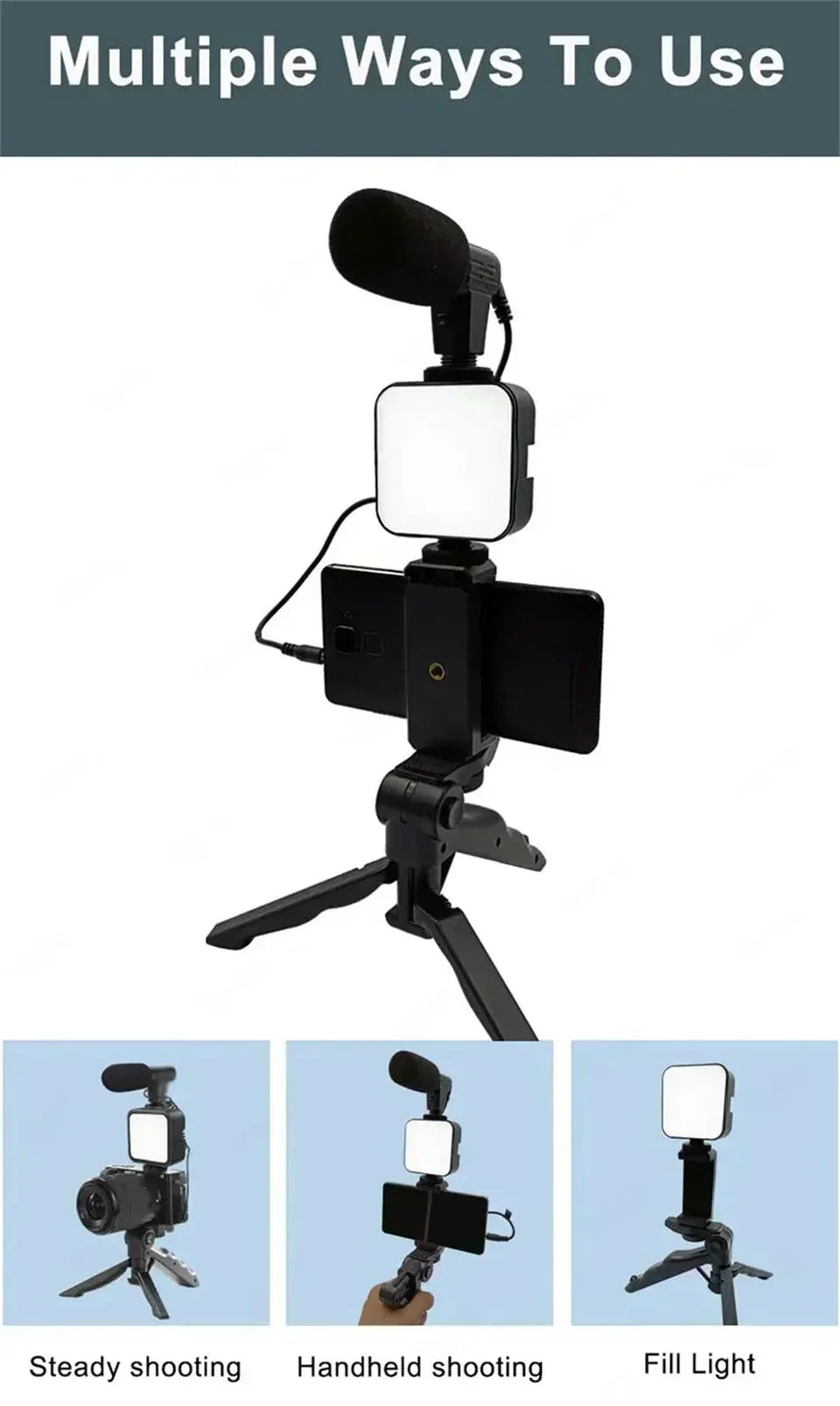 VlogMaster™ 3-in-1 Content Creator Kit