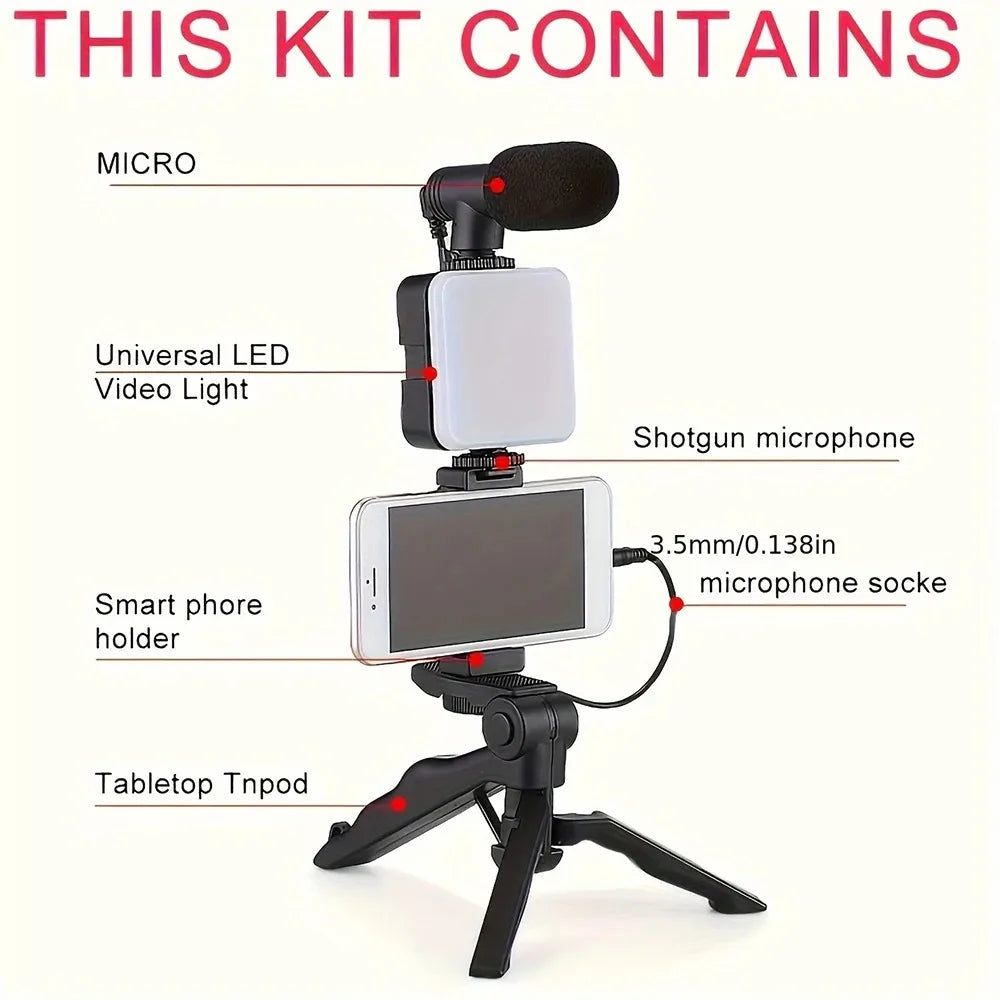 VlogMaster™ 3-in-1 Content Creator Kit