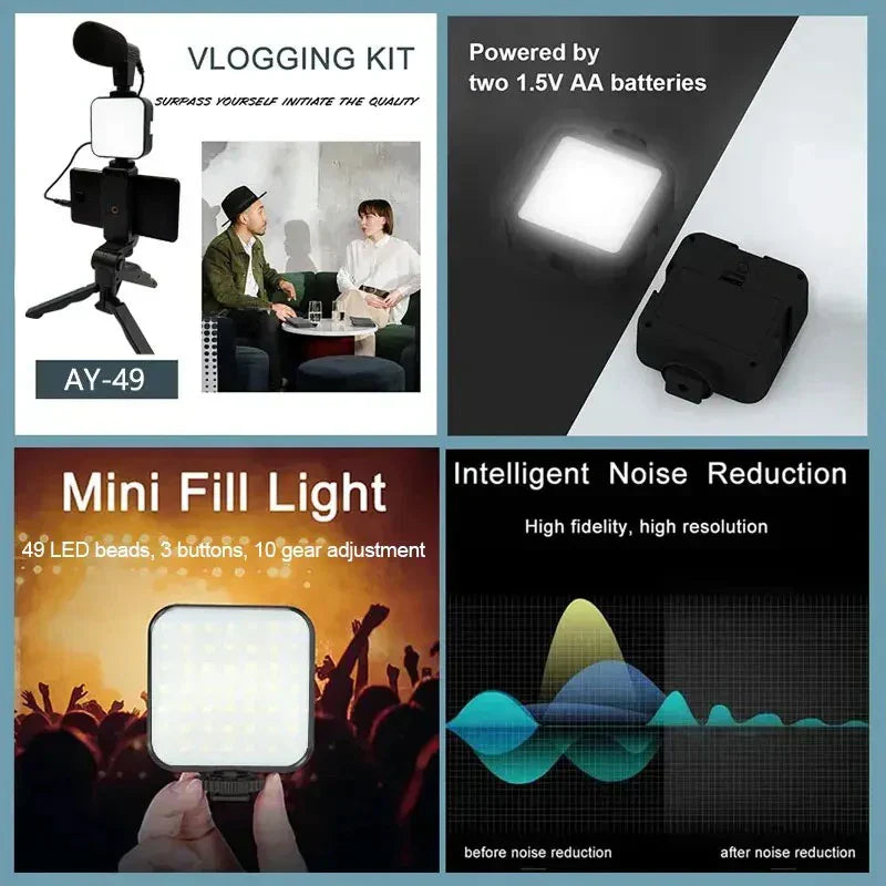 VlogMaster™ 3-in-1 Content Creator Kit